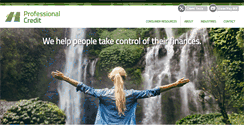 Desktop Screenshot of professionalcredit.com